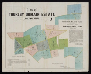 Plan of Thurlby Domain Estate, Lake Wakatipu / Reid & Duncans, surveyors.