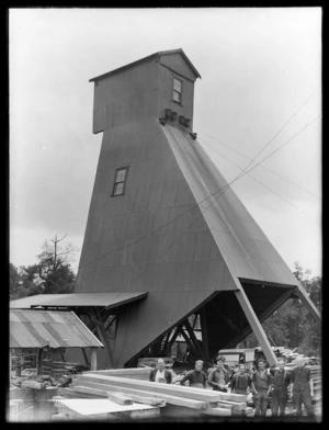 Prohibition shaft headframe completed and covered in 1936