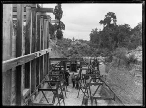 Prohibition mine with aerial ropeway almost ready for trial in 1935