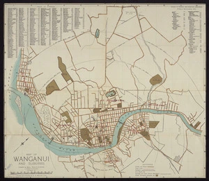 Map of Wanganui and suburbs / compiled by Wall, Bogle & Payne, licensed surveyors, September 1922.