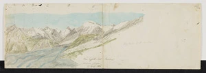 Haast, Johann Franz Julius von, 1822-1887: Towards sources of Rakaia and glaciers from Griffiths Hut. 17 March 1866.