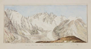 Haast, Johann Franz Julius von, 1822-1887: View from Meins Knob looking North, with the Ramsay Glacier