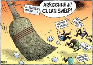 "Clean sweep." 'Get rid of Henry.' 'Sack Graham.' 'Keep Deans not Henry.' 1 December, 2008.