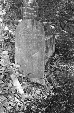 The grave of Walter Nicholson, plot 0403, Bolton Street Cemetery.