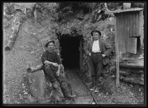 Homer mine adit with George Gofton and Dave Absolum