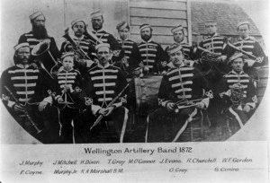 Members of the Wellington Artillery Band