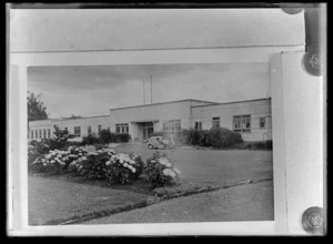 View of front of Queen Elizabeth hospital, Rotorua