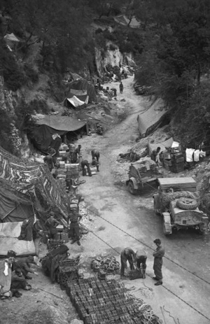 General view of a section of Hove Dump, a supply point for troops in the area about Cassino