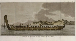 [Parkinson, Sydney] 1745-1771 :Pirogue de guerre de la Nlle. Zelande. Benard direxit. [Paris, ca 1800]