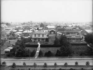 Part 3 of a 4 part panorama of Timaru township