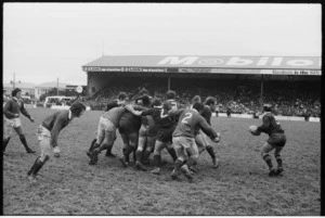 Rugby game between the Lions and the All Blacks, Athletic Park, Wellington