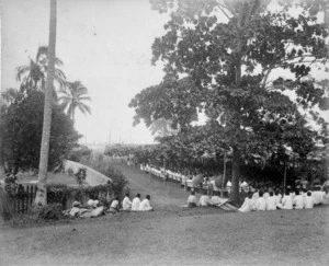 Meeting to welcome SS John Williams, Apia, Samoa