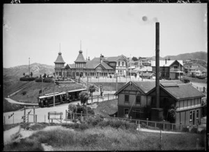 Kelburn cable car travelling towards the Tea Kiosk at the top of the line, Wellington