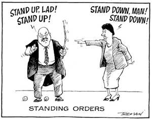Tremain, Garrick, 1941- :Standing orders. Otago Daily Times, 17 May 2005.