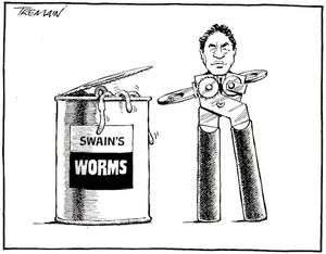 Tremain, Garrick, 1941- :Swain's worms. Otago Daily Times, 5 May 2005.