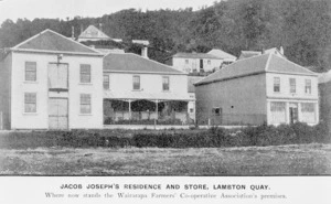 Jacob Joseph's residence and store, Lambton Quay, Wellington