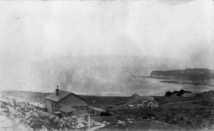 Cape Foulwind, showing houses on the waterfront