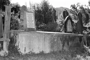 The grave of Alice Jane Fitchett and the Barber family, plot 47.M, Sydney Street Cemetery.