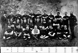 Photograph of the New Zealand Native football team
