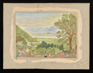 [Hunter, George] 1788-1843: [Scene in Porirua valley. 1841?]