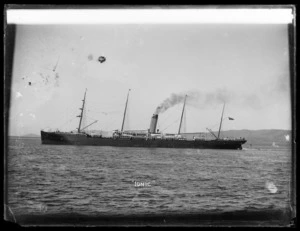 Steam ship Ionic in Port Chalmers harbour