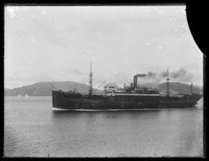 Steam ship Kattenturm in Port Chalmers harbour