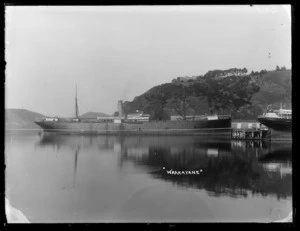 Steam ship Westralia in Port Chalmers harbour.