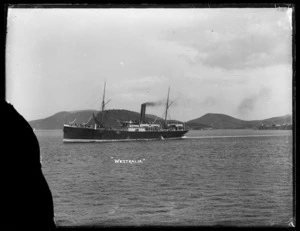 Steam ship Whakatane at Port Chalmers.