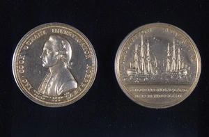 Pingo, Lewis b 1743 :[Cook commemorative medal, 1784] Iac. Cook oceani investigator acerrimus / Reg. Soc. London. socio suo ; L. P. f[ecit]. [London, Royal Mint, 1784]
