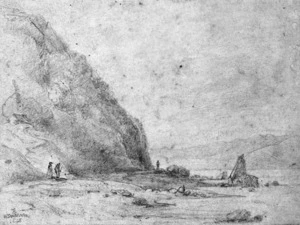 Swainson, William, 1789-1855 :Road to the Hutt between Noranga & Petoni - 1848