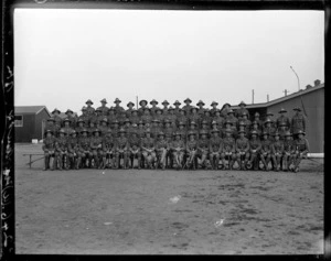 New Zealand officers and NCOs at Sling Camp, Bulford