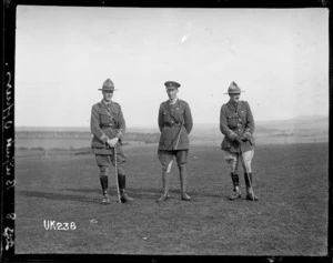 New Zealand Brigade officers at Sling Camp, England