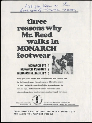 Monarch footwear advertisement