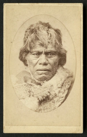 Burton Brothers (Dunedin) fl 1868-1896 :Portrait of unidentified Maori man