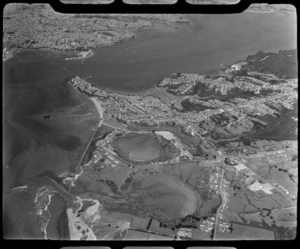 View of Nothcote, Auckland Harbour, and St Marys Bay