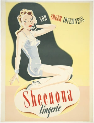 For sheer loveliness, Sheenona lingerie. Printed by Whitcombe & Tombs Ltd [1940s]