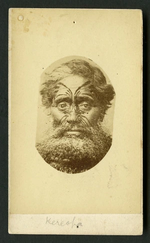 Carnell, Samuel 1832-1920 : Portrait of Te Rau Kereopa d 1872