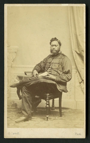 Carnell, Samuel 1832-1920 : Portrait of Henare Tomoana
