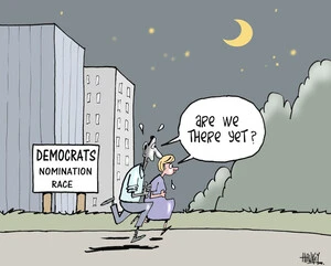 'Democrats nomination race'. "Are we there yet?" 24 April, 2008