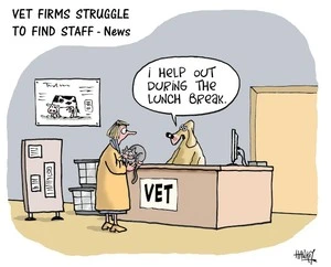 Vet firms struggle to find staff - News. "I help out during the lunch break." 2 April, 2008
