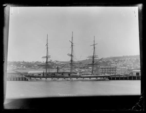 Shaw, Savill & Albion Co sailing ship Invercargill at the Dunedin wharf