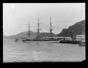 Sailing ship Zealandia at Port Chalmers