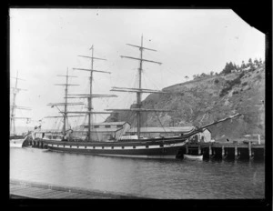 The sailing ship Waitangi at Port Chalmers, Dunedin