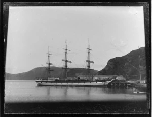 Sailing ship Wellington at Port Chalmers