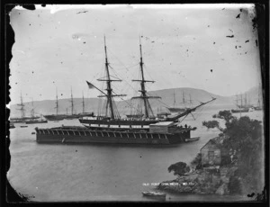 American brig in floating dock, Port Chalmers