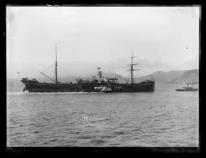 The ship Mamari in Port Chalmers harbour