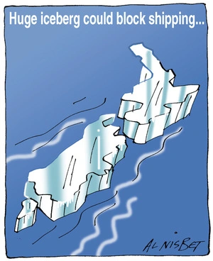Huge iceberg could block shipping... 11 December, 2004