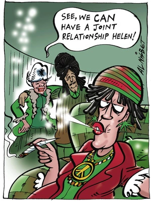 "See, we can have a joint relationship Helen!" 19 August, 2005
