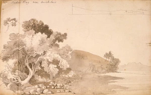 [Ashworth, Edward] 1814-1896 :Orakei Bay near Auckland. [1842?]