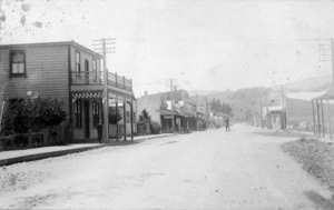Street with business premises, possibly Upper Hutt